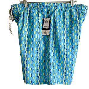 Southern Lure Get Hooked XL Men's Swim Trunks Pockets Bottle Print NEW NWT
